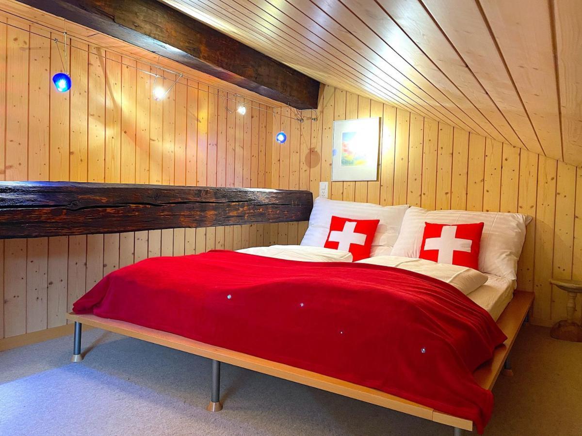 Swisshut Stunning Views Alps Lake - Chalet Erli Därligen Dış mekan fotoğraf